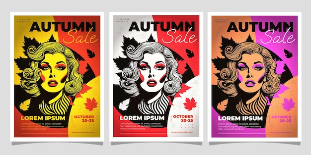 Affiches De Vente D'automne