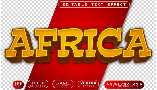 Africa Wildlife Safari Jaune fichier texte vectoriel entièrement modifiable