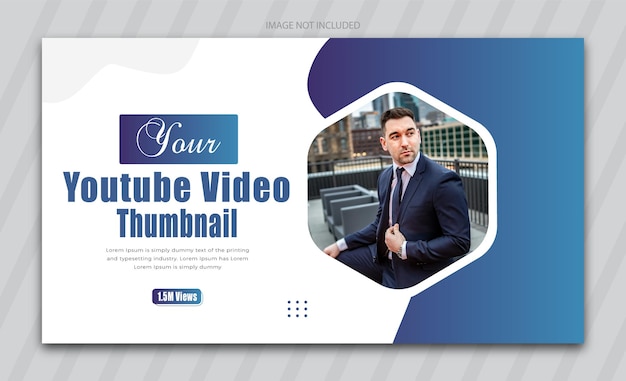 Agence de marketing numérique et bannière web de miniature YouTube d'entreprise