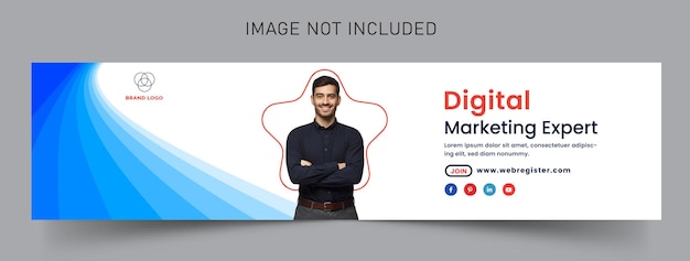 Agence De Marketing Numérique Modèle Linkedin Cover Banner Premium Vector