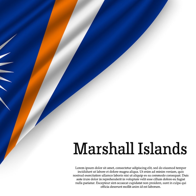 Agitant Le Drapeau Des îles Marshall