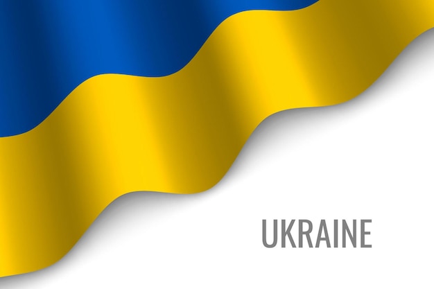 Agitant Le Drapeau De L'ukraine