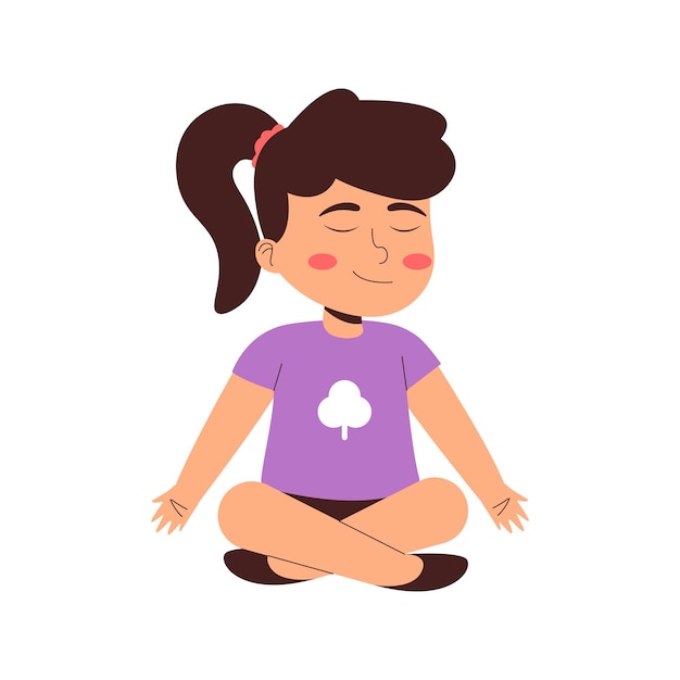 Vecteur agnistambhasana yoga pose illustration