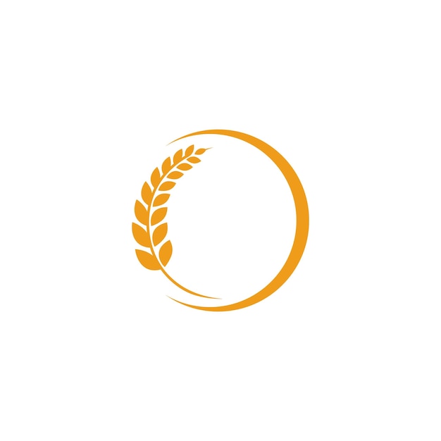 Agriculture blé Logo Template vecteur icône