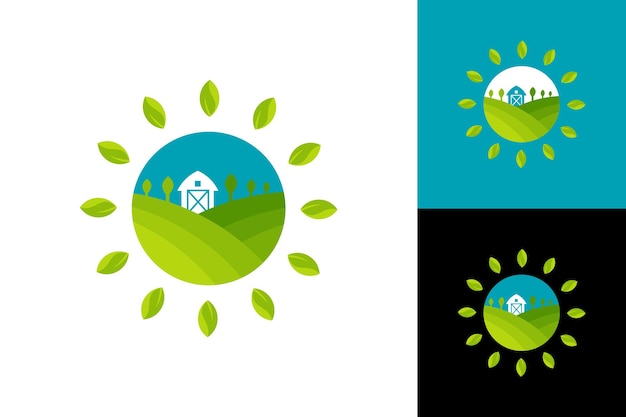 Agriculture Logo Template Design Vecteur, Emblème, Design Concept, Symbole Créatif, Icône
