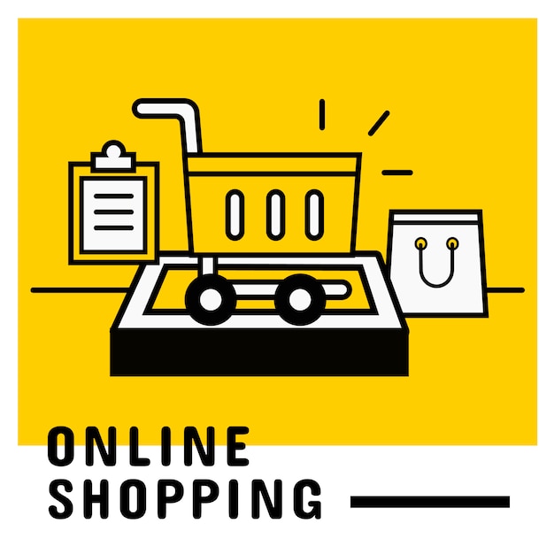 Ajouter au panier sur mobile, concept shopping en ligne