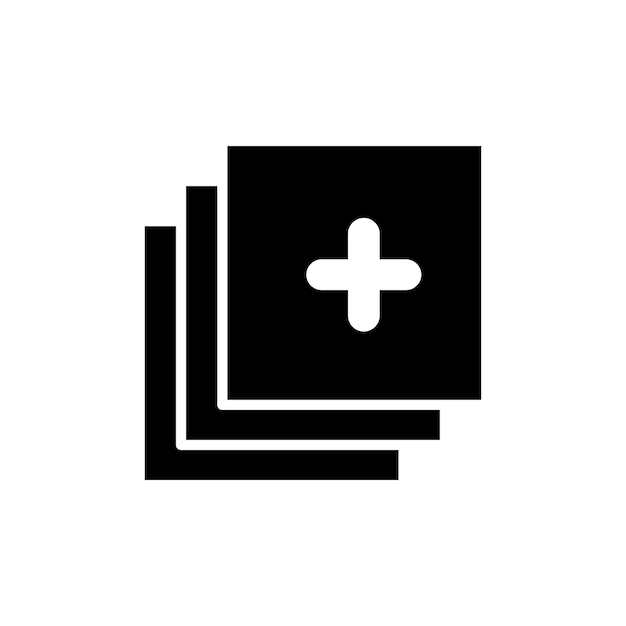 Ajouter un bouton d'addition ou de somme pictogramme supplémentaire ajouter ou créer un nouveau signe de page ou de document