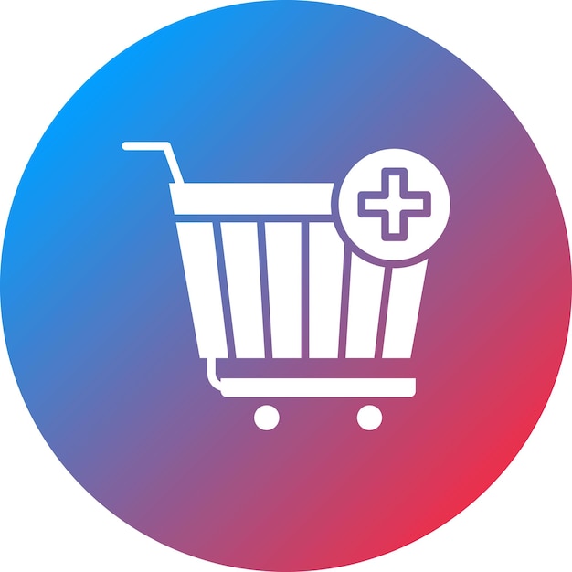 Ajouter à l'image vectorielle de l'icône du panier Peut être utilisé pour les achats et le commerce électronique