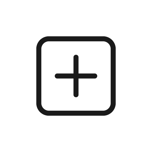 Ajouter un nouveau contour d'icône de poste Illustrateur vectoriel