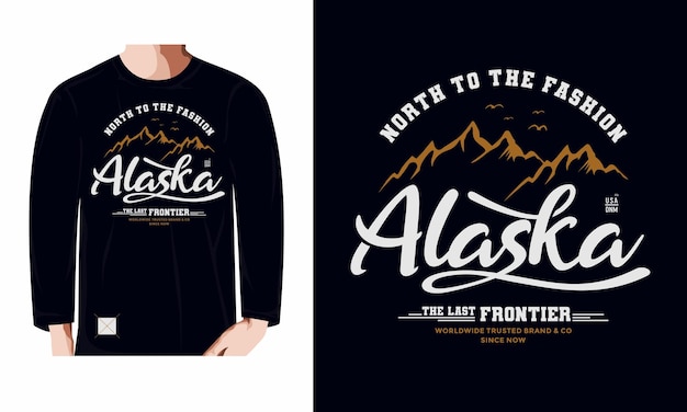 L'alaska, Le Vecteur Premium De La Dernière Frontière