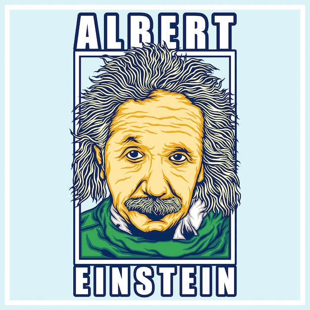 Vecteur albert einstein