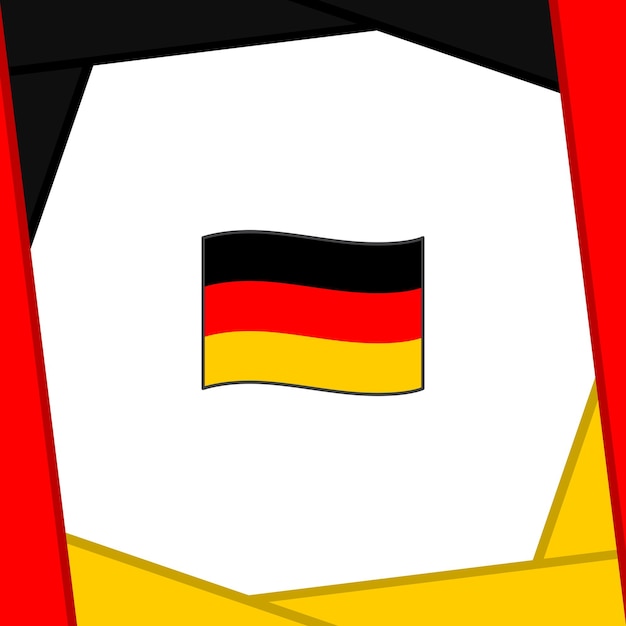 Vecteur allemagne drapeau abstrait arrière-plan modèle de conception allemagne fête de l'indépendance bannière médias sociaux poste allemagne fête de l'indépendance