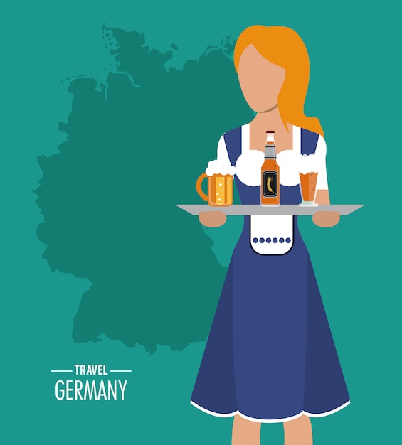 Allemagne. Icône De La Culture. Illustration