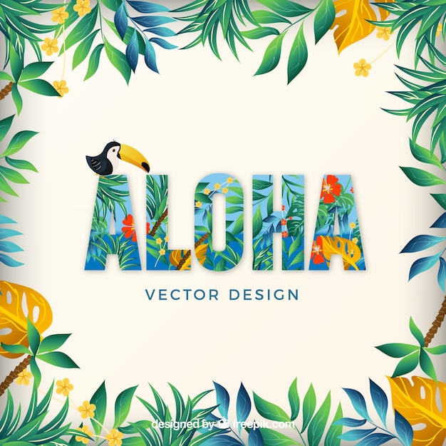 Aloha Hawaii été Détendre Pack Vecteur