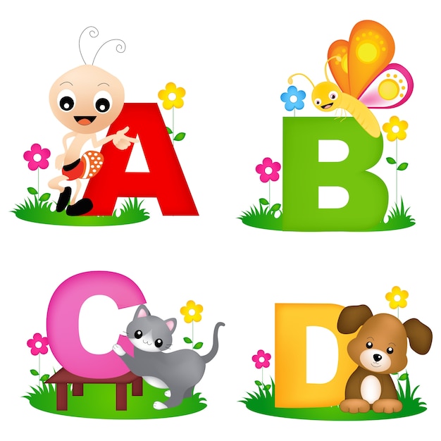 Vecteur alphabet animal