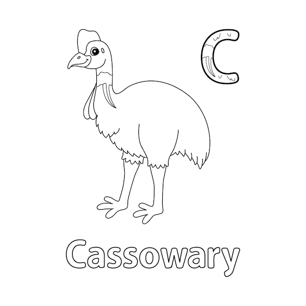 Alphabet Casoar Abc Coloriage C