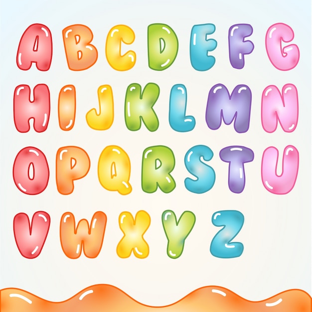 Alphabet Avec La Conception Gummy Candy