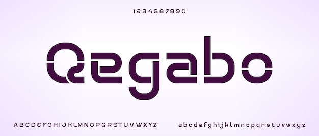 Alphabet Créatif D'affichage Simple Qegabo Avec Modèle De Style Urbain