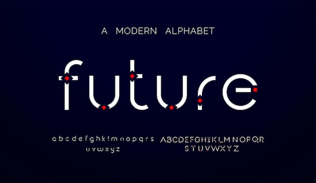 Alphabet Créatif Moderne Avec Modèle De Style Urbain