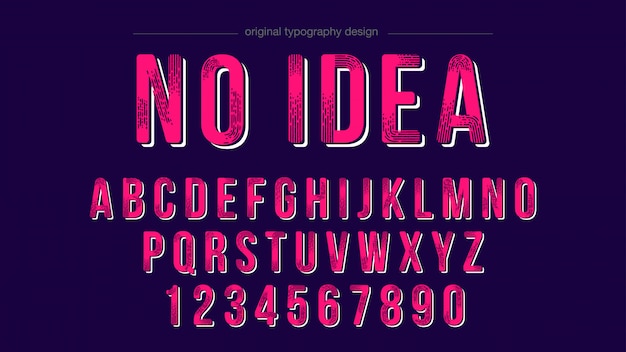 Alphabet des polices de typographie &quot;BOLD&quot; rétro Design
