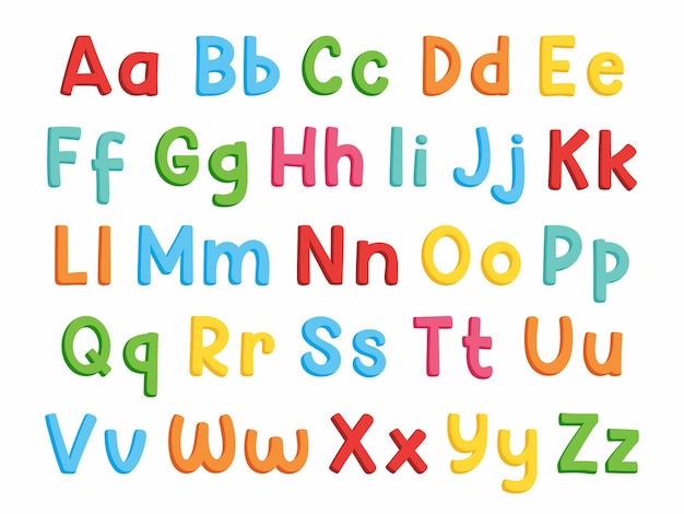 Vecteur alphabet pour les enfants