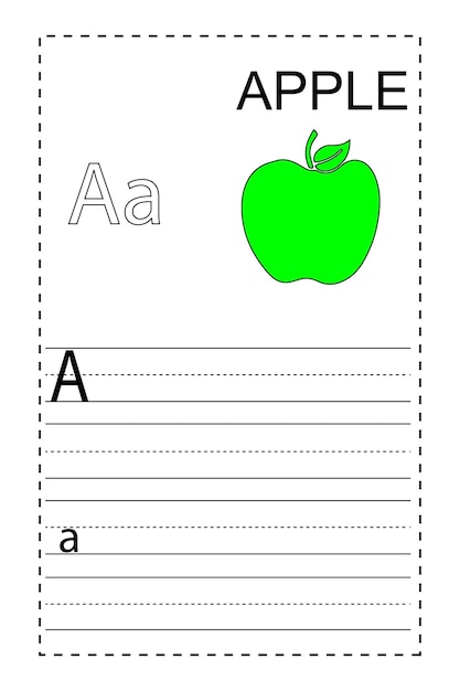 Vecteur alphabet pour les enfants