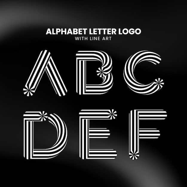 Alphabet Serti De Dessin Au Trait De Bonbons