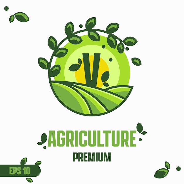 Alphabet V Agriculture Logo