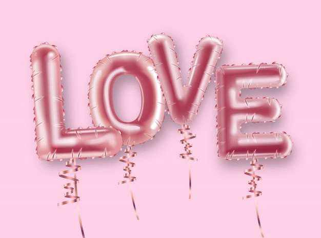 Amour ballon texte