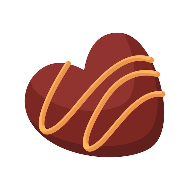 Amour, Chocolat, à, Caramel, Illustration