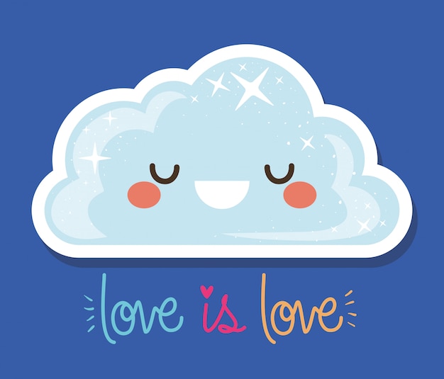 L'amour Est L'amour Et Le Nuage Kawaii