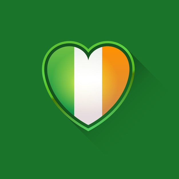 Vecteur amour à l'irlande