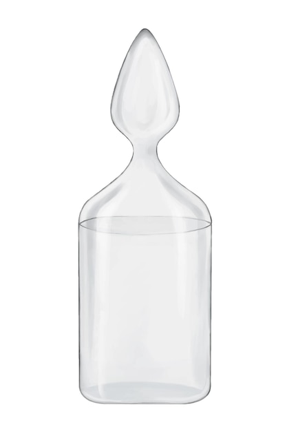 Ampoule En Verre Avec Liquide