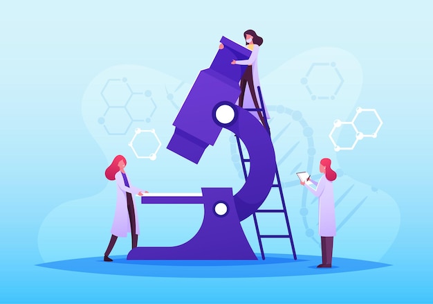 Analyse médicale, illustration de recherche en laboratoire pharmaceutique