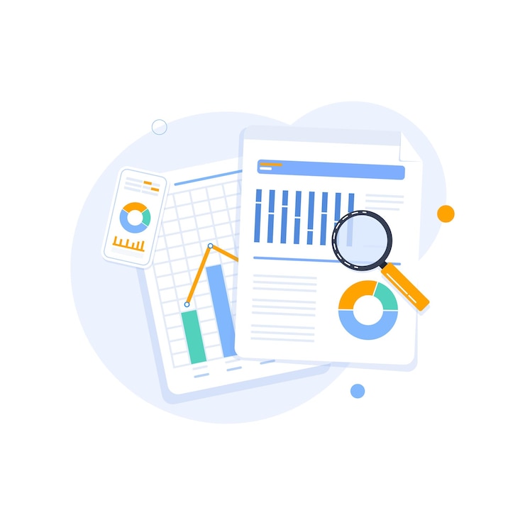 Vecteur l'analyse numérique vectorielle est l'analyse des grandes données, la science des données et la recherche de marché.