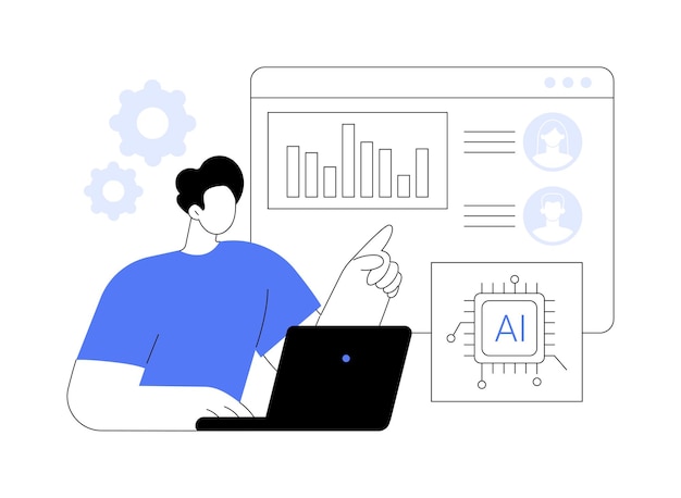 Analyse prédictive du sentiment du client illustration vectorielle du concept abstrait du client