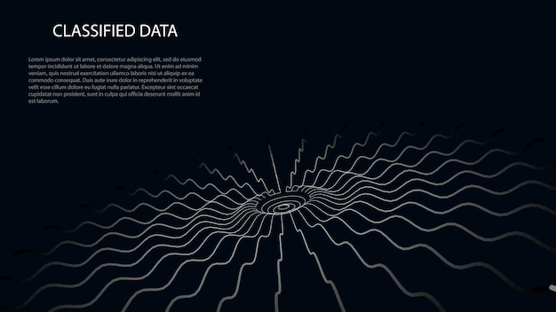 Analyse de la réalité virtuelle Accumulation de données Illustration vectorielle