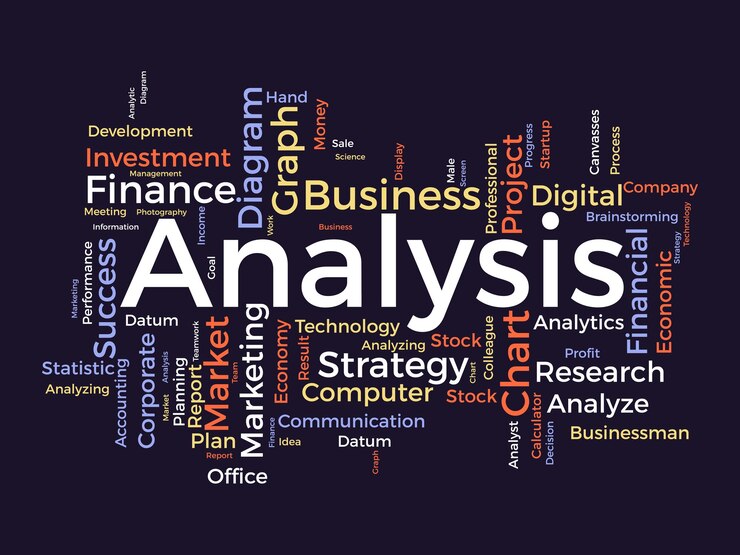 Vecteur analysis modèle de nuage de mots contexte vectoriel du concept du modèle d'entreprise