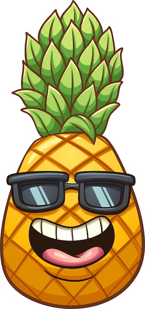 Vecteur ananas frais