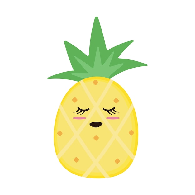 Ananas Mignon Avec Un Sourire