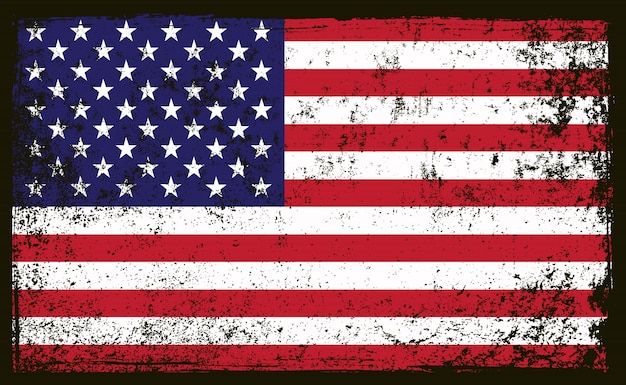 Ancien drapeau américain sale
