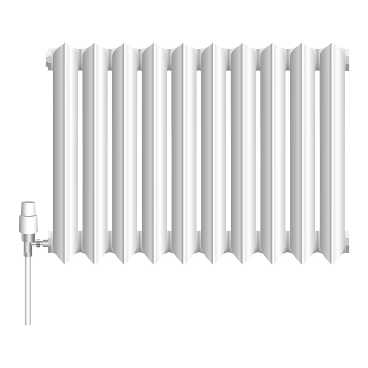 Vecteur ancienne icône de radiateur de chaleur illustration réaliste de l'ancienne icône de vecteur de radiateur de chaleur pour la conception de sites web isolée sur fond blanc