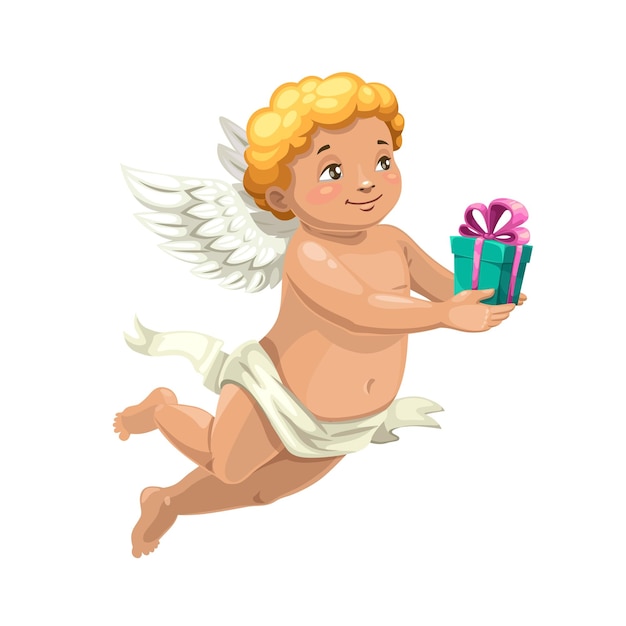 Ange Cupidon avec Saint Valentin ou cadeau de mariage