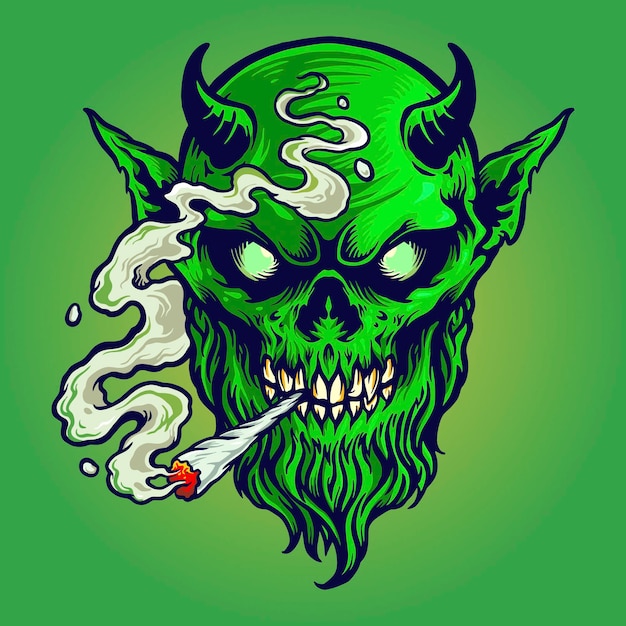 Angry Devil fume de la marijuana