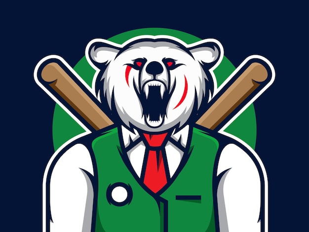 Angry Panda Syndicate Character Illustration Vecteur Premium Pour Les Jeux De Logo Vecteur Premium
