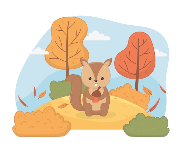 Animal Mignon En Automne