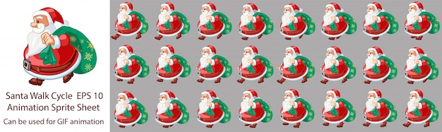 Animation du cycle de la promenade du père Noël