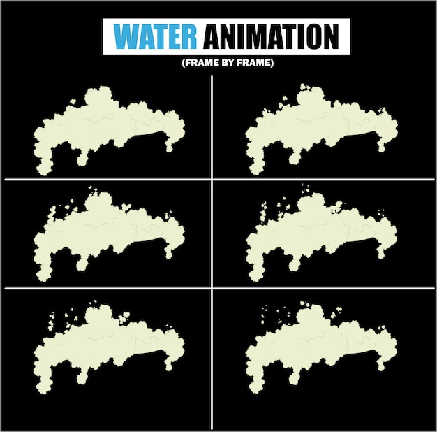 Animation d'eau image par image