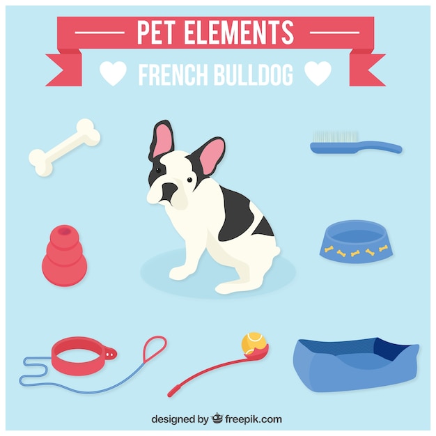 Animaux éléments Pour Bouledogue Français