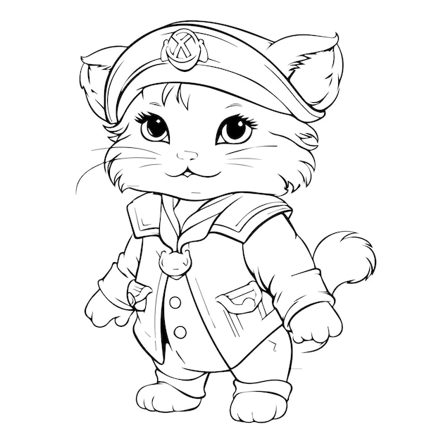 animaux mignons ou pirates avec coloriage de style dessin animé ou page